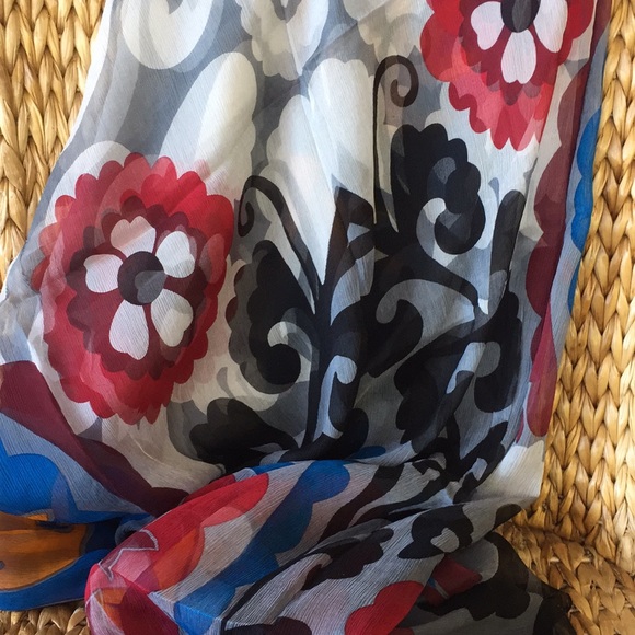 100% Silk XXL Boho / Bohemian Scarf Wrap Pareo - Picture 2 of 8